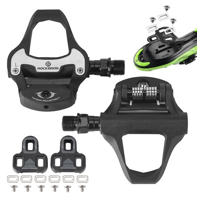 ROCKBROS 1 paar Klickpedale Flatpedale mit LOOK-System Fahrradpedale Rennrad MTB