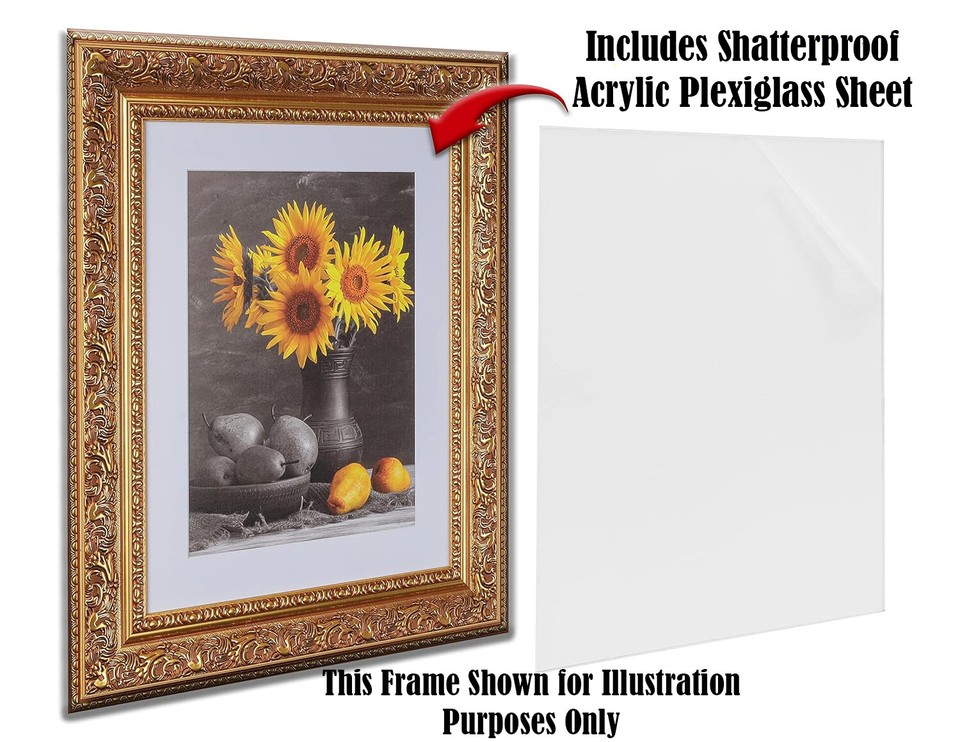 Custom Matted Picture Poster Frame & Mat 3" Silver French Ornat 1946