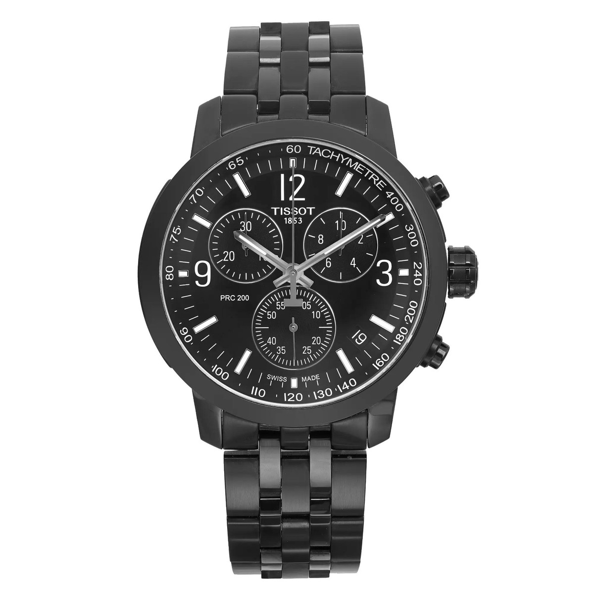 TISSOT PRC 200 ブラック ステンレス Amazon.com: Tissot mens watches PRC 200 GTS SS BK RB BK Arab
