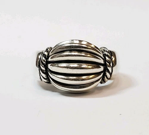 Espo Vintage Style Sterling Silver Ring Size 8