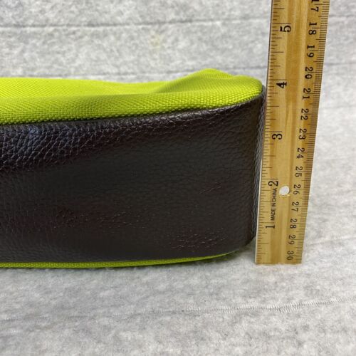 Estee Lauder grün & braun Kunstleder Reise Make-up Tasche Tasche Reißverschluss - Bild 7 von 12