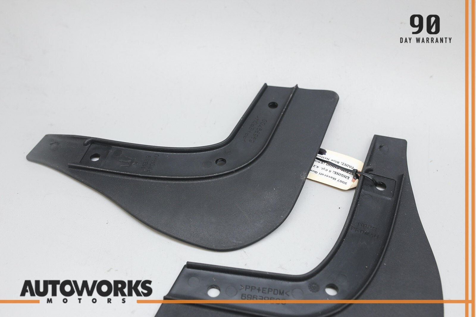 04-08 Maserati Quattroporte Front LH & RH Wheelarch Splash Guard Cover Pair OEM