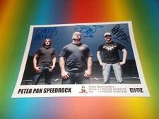Peter Pan Speedrock Hard Rock Band Signed Autographed 20x28 Photo in Per.