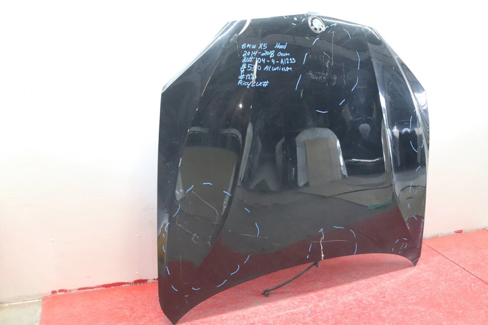 2014 2018 BMW X5 FRONT HOOD OEM ALUMINUM - Imagem 3 de 4
