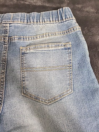 OshKosh B'Gosh Boys 14 Jeans Waist Stretch Distressed Pull On SKINNY Lot 2 Denim - Picture 14 of 20