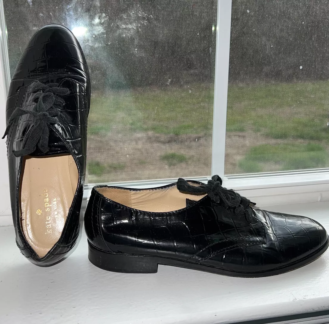 Kate spade black loafers cheap