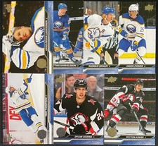 Buffalo Sabres 2023-24 Upper Deck Series 1 &amp; 2 (13) Card Base Team Set