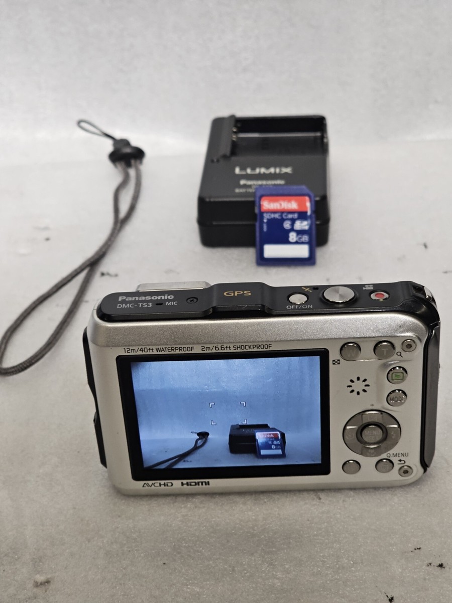 Panasonic LUMIX DMC-TS3 12.1MP Waterproof Camera w/8GB SD Card