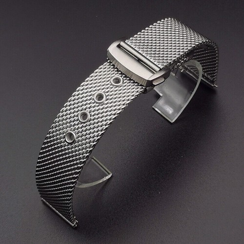 Stainless Steel 20mm 22mm Strap Milanese Quick Release Watch Band Brushed Mesh - Picture 2 of 13