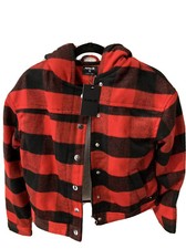 Women's Hurley Hood Print Sherpa-lined Jacket Size Xs