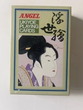 VTG Japanese Playing Deck Of Cards Uki-yoe Angel   - Never Used