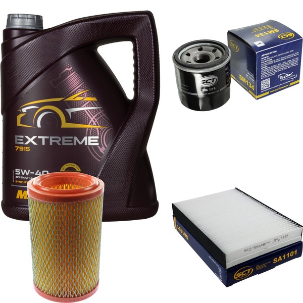 SCT Inspektionspaket 5L Mannol Extreme 5W-40 FüR Renault Clio II 1.2 Kangoo-image