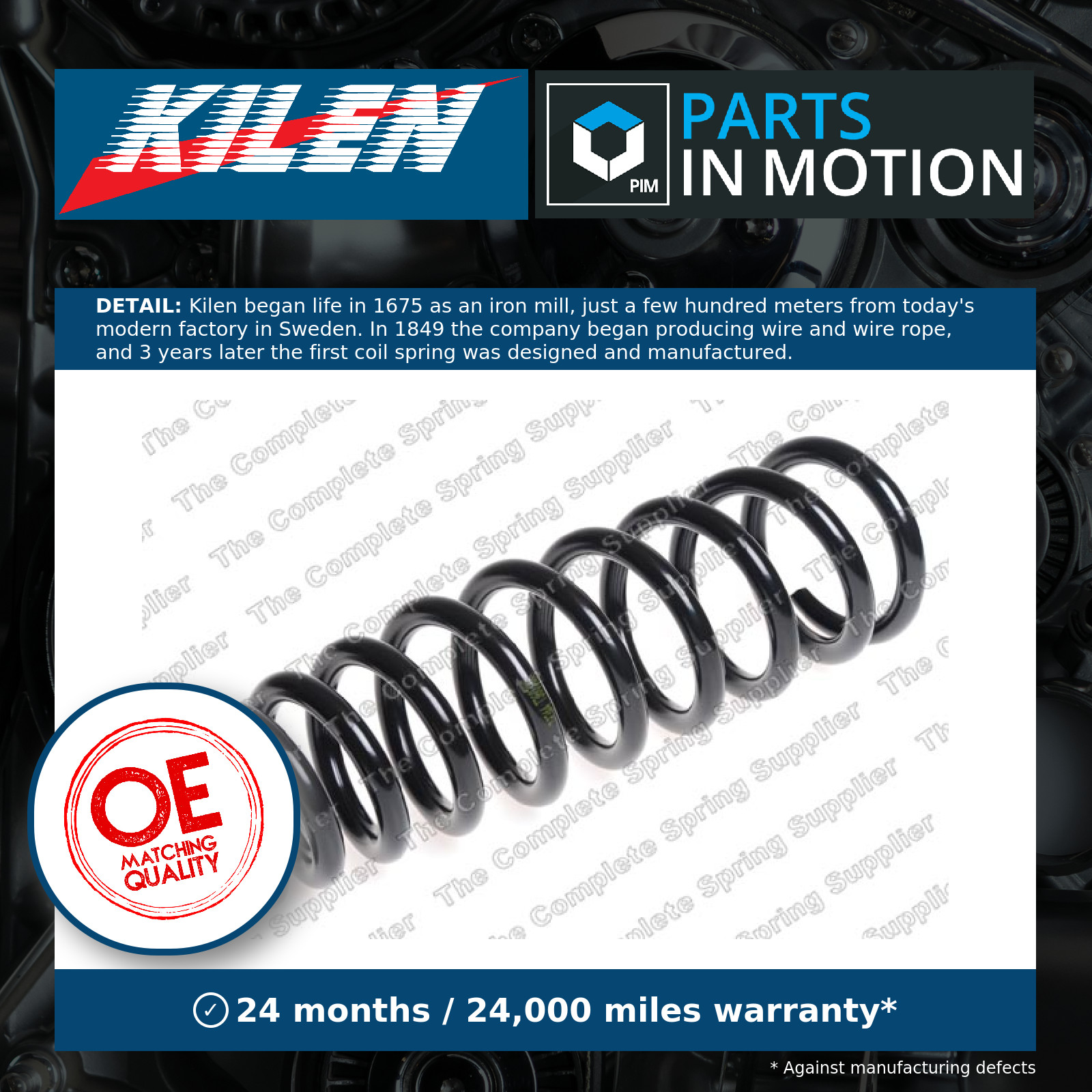 Suspension Coil Spring Front Durable High Strength Fits Mazda 6 KILEN 16043 - Image 5