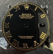 Rolex Mens Datejust Custom Black Roman Dial For 36MM Models 16013 16233 116233