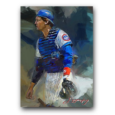 Jody Davis Art Card Limited 16/50 Edward Vela Signed (Chicago Cubs)