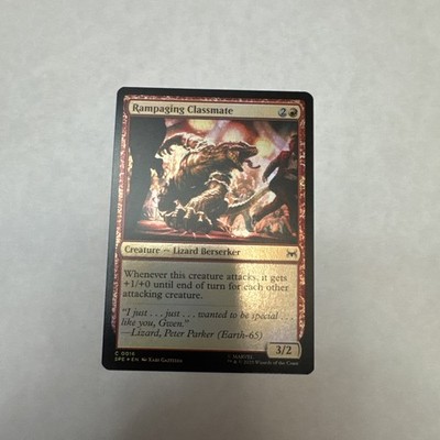 Rampaging Classmate #0016 C Foil Marvel's Spider-Man MTG NM