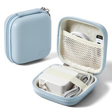 Linpr Charger Case for Macbook, Portable Tech Electronic Organizer M, Blue