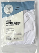 Authentic LDS Mormon Garments Underwear Men's Stretch Cotton Support Brief L