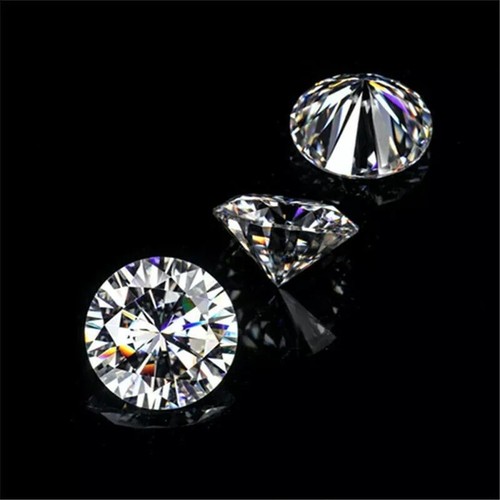 Certified 1 mm Round Cut CVD Diamond J Color VVS/VS Clarity 5 Pcs Lot - Picture 3 of 8