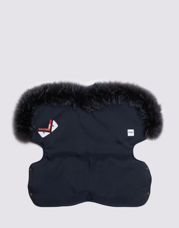 PVP €410 FENDI Cochecito de bebé proxeneta Mango Manguito Ojos de monstruo Logo Hecho en Italia Foto 3 de 4