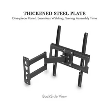 Home Video Full Motion TV Wall Mount Bracket Swivel For 32 37 40 42 46 50 55 60"
