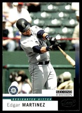 Edgar Martinez 2004 Leaf #74 Mariners MLB READ FREE SHIPPING AutographDen