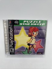Puzzle Star Sweep PS1 PlayStation 1 Complete CIB + Registration Card
