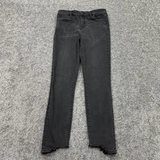 Abercrombie & Fitch Jeans Womens 29/8L Gray Black Simone High Rise Ankle Stretch