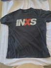 INXS Black T Shirt Size M Used 100% Cotton