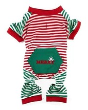 Christmas Stripe Dog PJ's