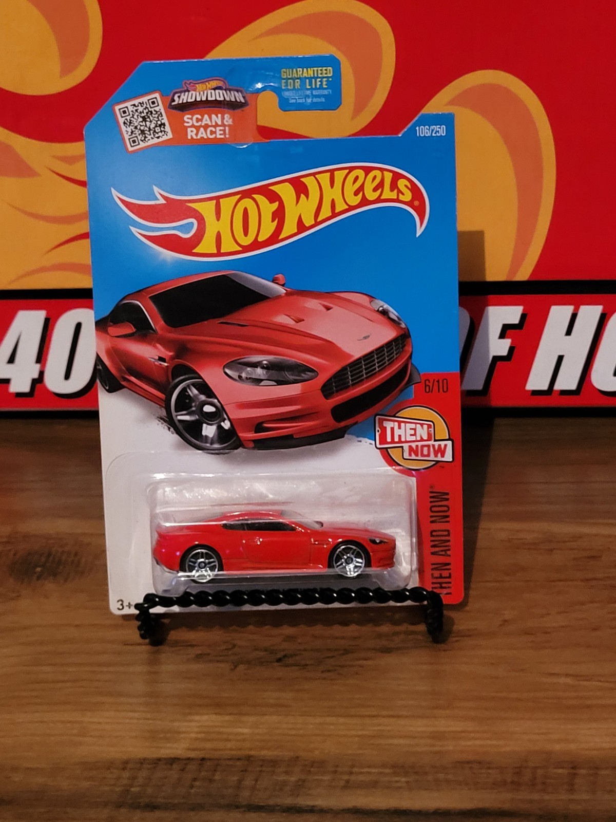Hot Wheels Then And Now Aston Martin DBS Red In Color Nib