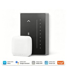 Tuya Wi-Fi Smart Curtain Switch Touch Wall Panel for Alexa, Google SUK