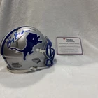 BARRY SANDERS Signed Auto Detroit Lions Riddell Mini Helmet FANATICS