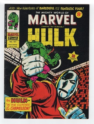 1972 MARVEL INCREDIBLE HULK #154, DAREDEVIL #40 & FANTASTIC FOUR #65 RARE KEY UK