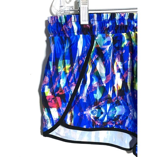 Fabletics Athletic Running Shorts Colorful Blue Black Pink Women XL Back Pocket - Picture 2 of 10