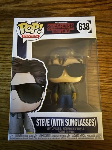 Funko Pop! Stranger Things Steve (With Sunglasses) #638 W/ Protector