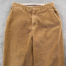 VTG Polo Ralph Lauren Pants Mens 32x30 Brown Corduroy Wide Wale Trousers 90s