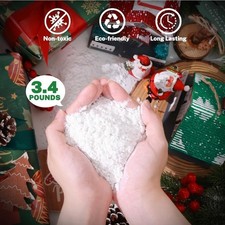 3.4 lbs Snow Flocking Powder with A Spray Bottle, Instant Fake Snow, Flocking
