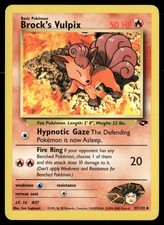 Brock's Vulpix 37/132 Uncommon Gym Challenge Pokemon Unlimited LP on eBay