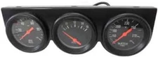 Racing Power Company R5750BK 2" triplegauge kit oil/voltage/water -black