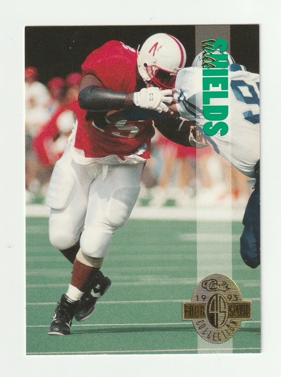 1993 Classic Four Sport #103 Will Shields rookie card, Kansas City Chiefs HOF