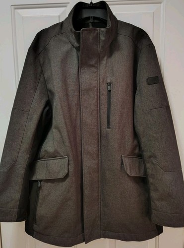 Tumi Tech Men's Softshell Commuter Jacket Size( L) No Hood Gray/Black F77123