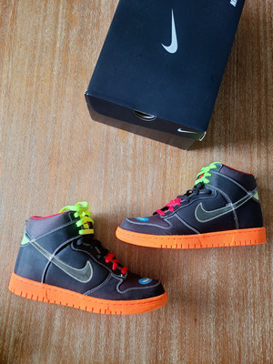 NEW Nike Dunk High Premium Cassette Player 306968 005 SB DS Mens Shoes 8.5 Black