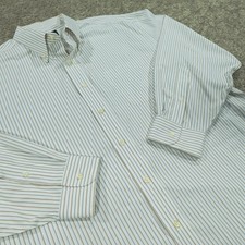 Jos A Bank Dress Shirt Mens 17.5 33 Regular Fit Button Down Travelers Collection