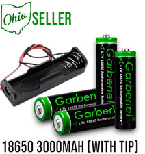 4-Pack 18650 KIT Rechargeable Batteries 3.7V Lithium-ion 3000mAh  Housing Unit