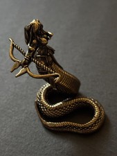 Medusa Figur aus Messing – Griechische Mythologie | Massiv & Detailreich | Bogen