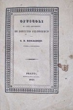 Opuscoli su vari argomenti di diritto filosofico - G. D. Romagnosi [1840]