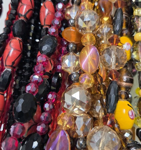Glass Bead Lot 12x Strands faceted crystal Beads Jewelry Making Lots Quality - Picture 7 of 22