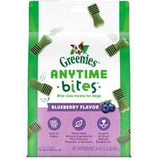 Greenies Anytime Bites Dog Treats, Blueberry Flavor, 24 Oz Bag