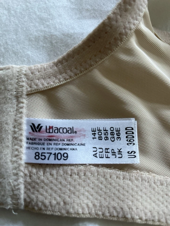 NUEVO Wacoal #857109 - Sujetador minimizador de forma simple - Cobertura completa - Desnudo 36DDD Foto 2 de 4
